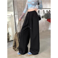 [Dành riêng cho Đông Nam Á] Quần ống rộng màu trắng quần âu ống đứng rộng rãi của phụ nữ mùa thu quần ống đứng quần dài