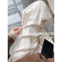 [Dành riêng cho Đông Nam Á] Quần gạo nếp chấm bi nữ quần âu phong cách lười rộng rãi mẫu mới xuân thu quần ống rộng tôn dáng gầy