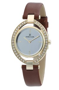 Daniel Klein Womens Wrist Watch (DK12269) - Leather Strap - 32mm Analog Women's Fashion Watches - Japanese Quartz Movement - Crystal Accented, ...