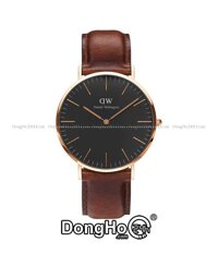 Daniel Wellington Classic St Mawes DW00100124 - Nam - Quartz (Pin) Dây Da- Chính Hãng