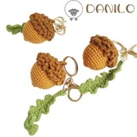 Danilo Handmade Nón Thông Phụ Kiện, Hạt Viền Cây Móc Khóa Tự Làm Handmade Móc Nón Thông, Đan Hạt DIY Đan Nâu Xanh Móc Khóa Đan Nón Thông Móc Khóa Đồ Chơi Cho Bé