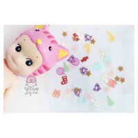 [Danjinail] Sticker noen dán móng tay màu pastel  Giáng sinh Hàn Quốc ( gói/ tầm 100 gói)