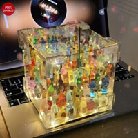 Danle Đèn ngủ handmade DIY chai rượu vang gương Khối Rubik gói vật liệu nhỏ