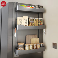 Danle Kệ tủ lạnh treo tường nhà bếp không đục lỗ kệ đựng đồ đa chức năng