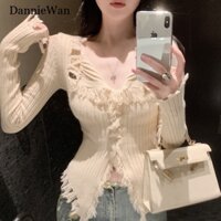 DannieWan Áo Len áo khoác cardigan Comfortable Fashion INS Cute WMY23B0PZN 48Z231201