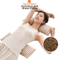 Dansunreve Vỏ kiều mạch Gối thắt lưng Kẻ sọc nhỏ Gối bông rửa lưng Gối hỗ trợ cổ thắt lưng Bantal