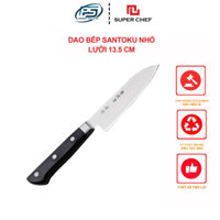 Dao Bếp 13.5cm Santoku Nhật Super Chef Cắt Thái Thực Phẩm Rau Củ Quả, Thịt Cá Siêu Bền, Sắc Bén Tiện Dụng DAO_E