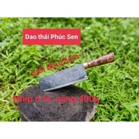 Dao bếp chuyên Thái, cán gỗ cẩm chỉ nặng 500g dày 3mm, lưới dài 23cm, rộng 7cm, thép nhíp đỏ.