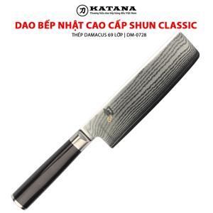 Dao bếp Nhật Shun Classic Nakiri - Dao thái rau củ thép Damascuss 69 lớp DM0728 (160mm)