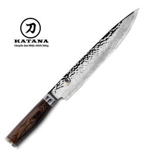 Dao bếp Nhật Shun Premier Slicing - Dao thái lát thép Damascuss 69 lớp TDM0704 (240mm)