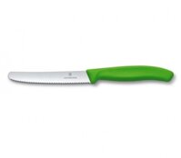 Dao Bếp Victorinox 6.7836.L114 Lưỡi răng cưa 11cm màu Xanh lá