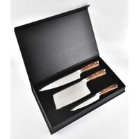 DAO - BỘ 3 DAO BẾP NHẬT BẢN THÉP DAMASCUS MÃ DDT2 nt