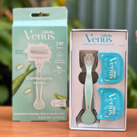 Dao Cạo 3 lưỡi Gillette Venus Comfortglide Sensitive 1 cán 2 đầu thay