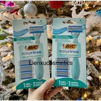 Dao cạo BIC EasyRinse 1 cây cạo+3 lưỡi cạo
