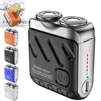 Dao cạo điện FASHYUNER, Máy cạo râu bỏ túi thiết kế vali du lịch Mini, Máy cắt từ tính Máy cạo râu nam hai vòng chống nước