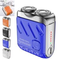 Dao cạo điện MABREM, Thiết kế vali du lịch Mini Máy cạo râu bỏ túi, Máy cắt từ tính cầm tay Máy cạo râu R-12 chống nước