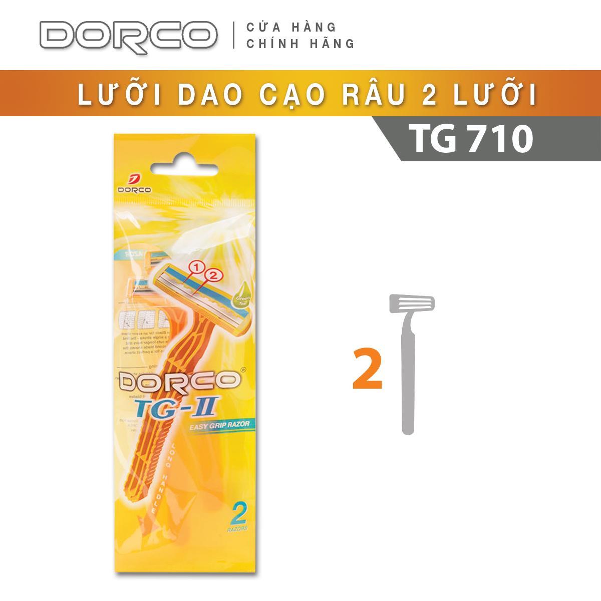 Dao cạo du lịch Dorco TG710 6 chiếc