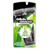 Dao cạo dùng nhiều lần Gillette Mach 3 Nhạy cảm 6 Cây- 3 Cây- Màu xanh lá cây