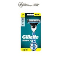 Dao Cạo Gillette Mach3+ 3 Lưỡi+2Đầu Dao - Glam Beautique