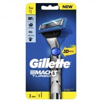 Dao Cạo Gillette Mach3 Turbo 3D - 1 Cán 2 Lưỡi