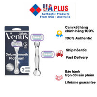 Dao cạo Gillette Venus Platium 5 lưỡi (1 cán + 2 đầu thay)