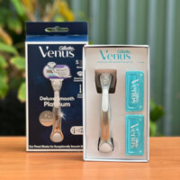 Dao cạo Gillette Venus Platium 5 lưỡi (1 cán + 2 đầu thay)
