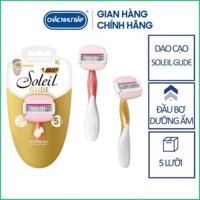 Dao cạo lông cho Nữ, cạo lông vùng kín, dao cạo đầu Bơ BIC Soleil 5 lưỡi - Nhập Mỹ (Có tách lẻ)