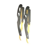 Dao cạo lông mặt lông mày baber cán inox xi màu mẫu trơn đơn giản