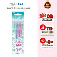 Dao Cạo Lông Mặt Lưỡi Đơn Thân Nhựa Kai Can For Women Face