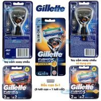 Dao cạo râu 5 lưỡi Gillette Fusion5 Proglide/ Proglide5 Power và hộp lưỡi thay