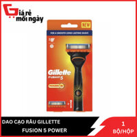 Dao cạo râu 5 lưỡi Gillette Fusion5 Power ( tay cầm sử dụng pin )