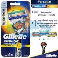 Dao cạo râu 5 lưỡi Gillette Fusion5 Proglide Power (1 tay cầm sử dụng pin và 1 đầu cạo 5+1)