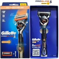 Dao cạo râu 5 lưỡi Gillette Proglide5 Power (1 tay cầm sử dụng pin và 1 đầu cạo 5+1)