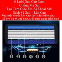 Dao cạo râu 6 lớp lưỡi cạo êm sắc sạch sẽ(DÙNG ĐƯỢC RẤT NHIỀU LẦN) mactrang