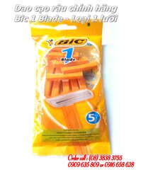 Dao cạo râu BIC 1 BLADE (dao cạo 1 lưỡi)- Bọc 5 cây, Giá: 40.000/ bọc 5 cây- mua nhiều có giá giảm