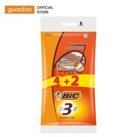 Dao Cạo Râu Bic 3 Lưỡi 4 Cây +2