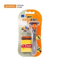 Dao Cạo Râu Bic Easy Clic 3 Lưỡi +1 Đầu Thay Thế