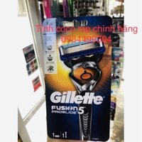 Dao cạo râu cao cấp 5 lưỡi Gillette Fusion Proglide (Cán Dao + Lưỡi Dao + Đầu bảo vệ)