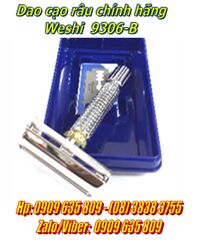 Dao cạo râu Cao cấp Weshi 9306-G với cây dao 3 lưỡi cạo cực êm và bén