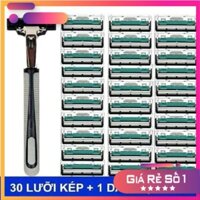 Dao Cạo Râu - Combo Dao Cạo Râu Kèm 36 Lưỡi - Bộ Cạo Râu Dành Cho Nam Cao Cấp