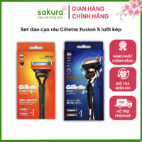 Dao cạo râu Gillette Fusion 5 lưỡi kép bản nội địa Nhật Bản