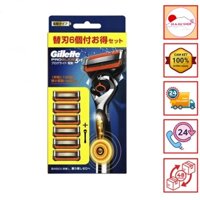 Dao Cạo Râu Gillette Fusion Proshield Lưỡi Kép 5 + 6 Dao Dự Phòng