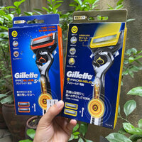 Dao cạo râu Gillette fusion 5+1 lưỡi cán Pin hộp 1 cán 2 đầu lưỡi
