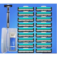 Dao cạo râu Gillette Mach Classicc Kèm 36 lưỡi Tặng 1 Lọ kem model 2023, Bộ dao cạo râu 36 đầu lưới kép