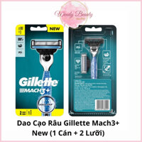 Dao Cạo Râu Gillette Mach3+ New (1 Cán + 2 Lưỡi)