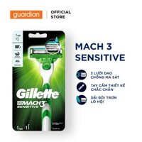 Dao Cạo Râu GILLETTE Mach3 Sensitive - Hộp 1 Cán & 1 Lưỡi