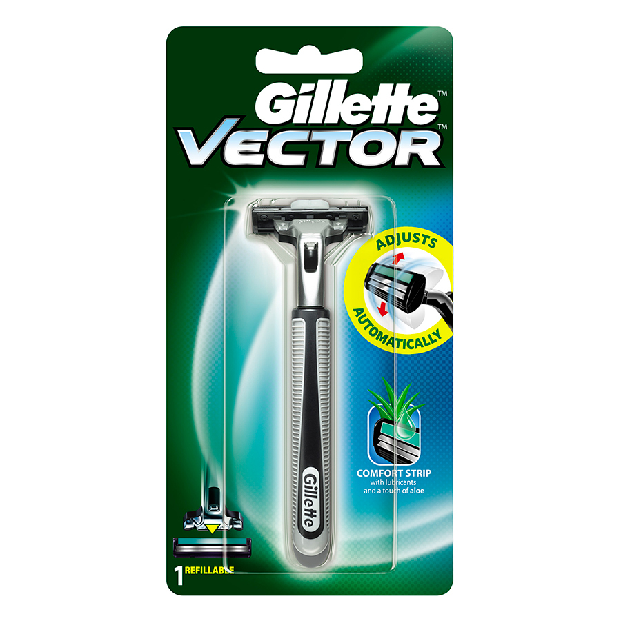 Dao cạo râu GILLETTE Vector Plus 1's - 2 lưỡi kép