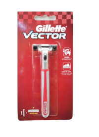 Dao cạo râu Gillette Vector (cán đỏ)