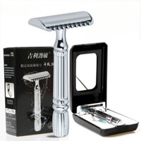 Dao Cạo Râu Nam Cổ Điển Kèm Hộp Đựng, Cây Cạo Râu Inox Cao Cấp - VLD81 - Tizz
