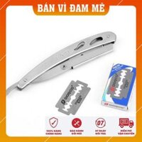 Dao Cạo Râu Tóc Đa Năng Bỏ Túi Thần Thánh Thép Cao Cấp tặng 10 lưỡi dao cạo [ Sẵn Hàng ]